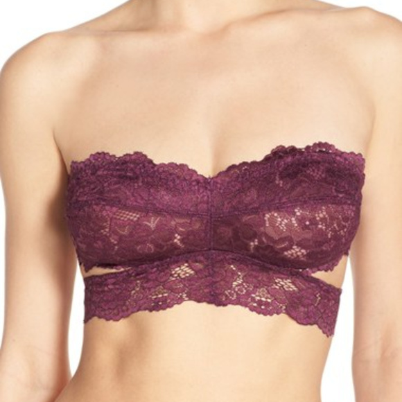 33. 🆕 Free People Deep In the Dark Bandeau Bra - Picture 4 of 10